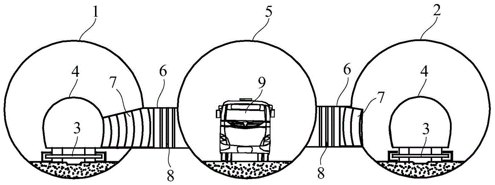 一種低真空隧道交通系統和低真空隧道的疏散結構的製作方法