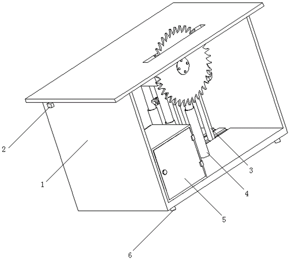 台锯升降机构图示原理图片