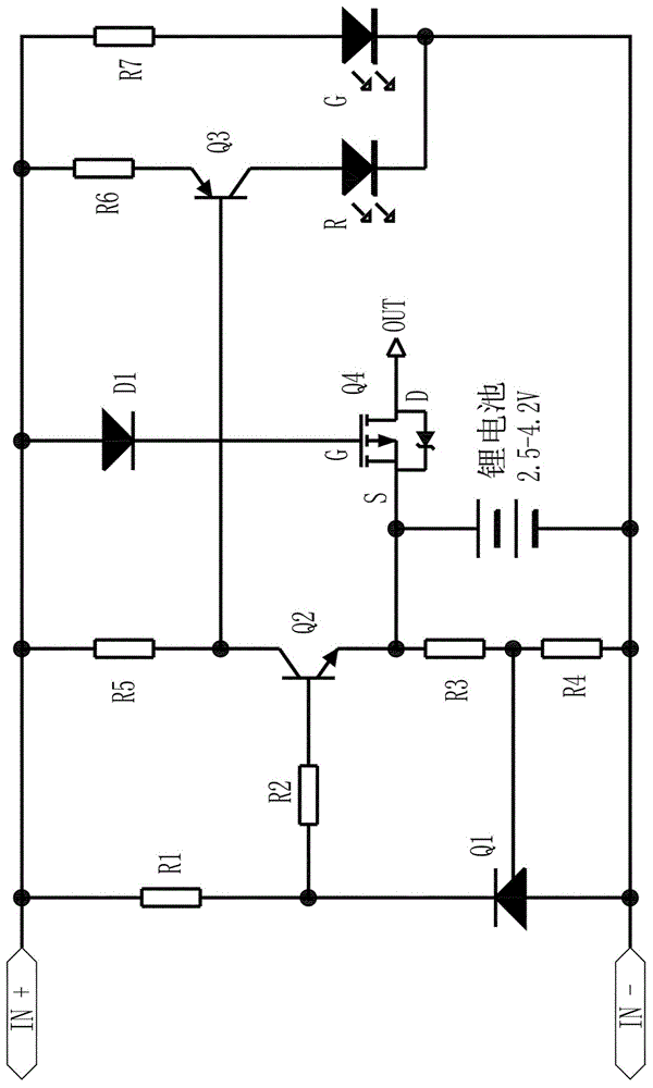 單節鋰電池充電轉燈電路的製作方法