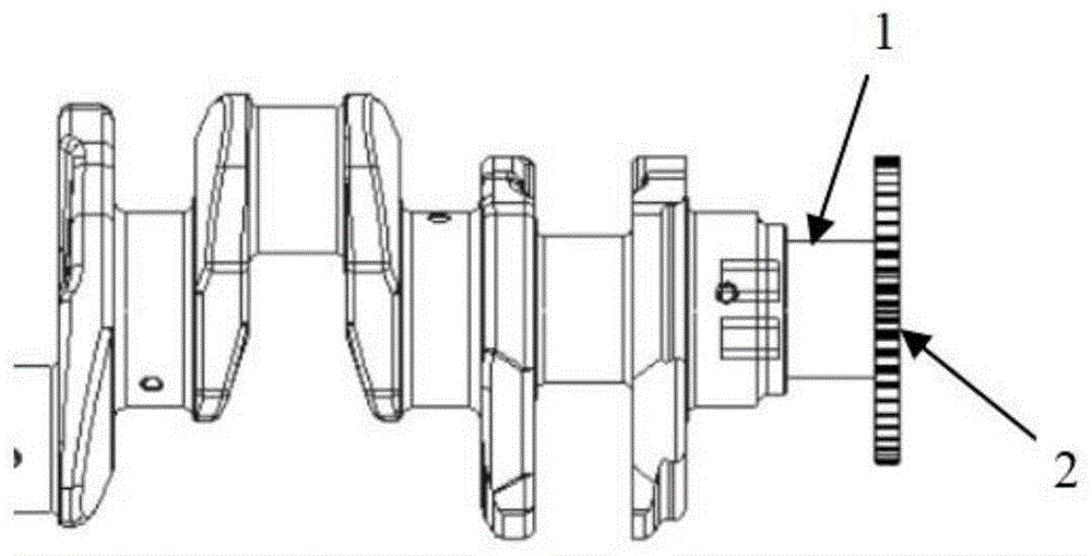 一種曲柄臂熱套齒輪的曲軸的製作方法
