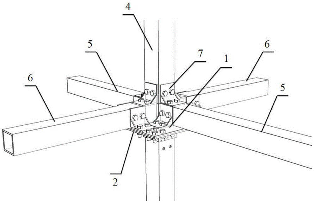 树脂瓦钢架方管结构图图片