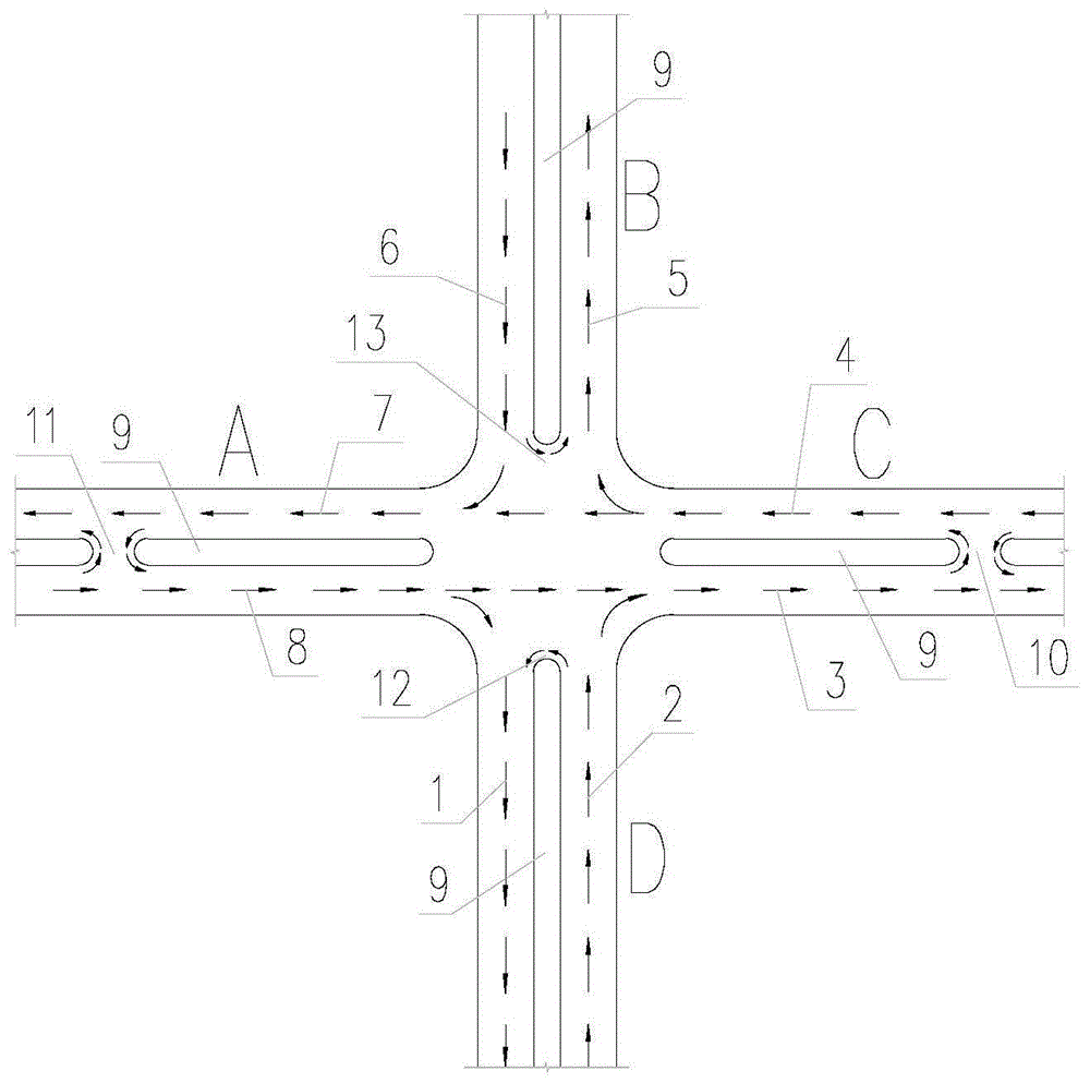 背景技术:道路十字路口交叉位置,为保证交通有序通行,先大多在路口