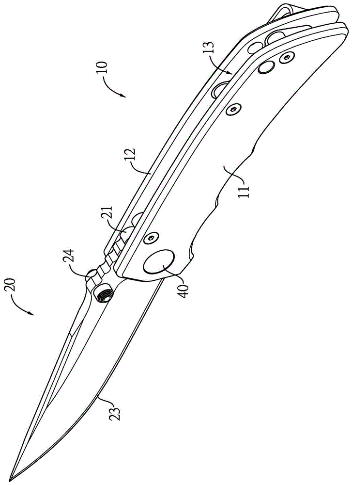 折叠刀原理图片
