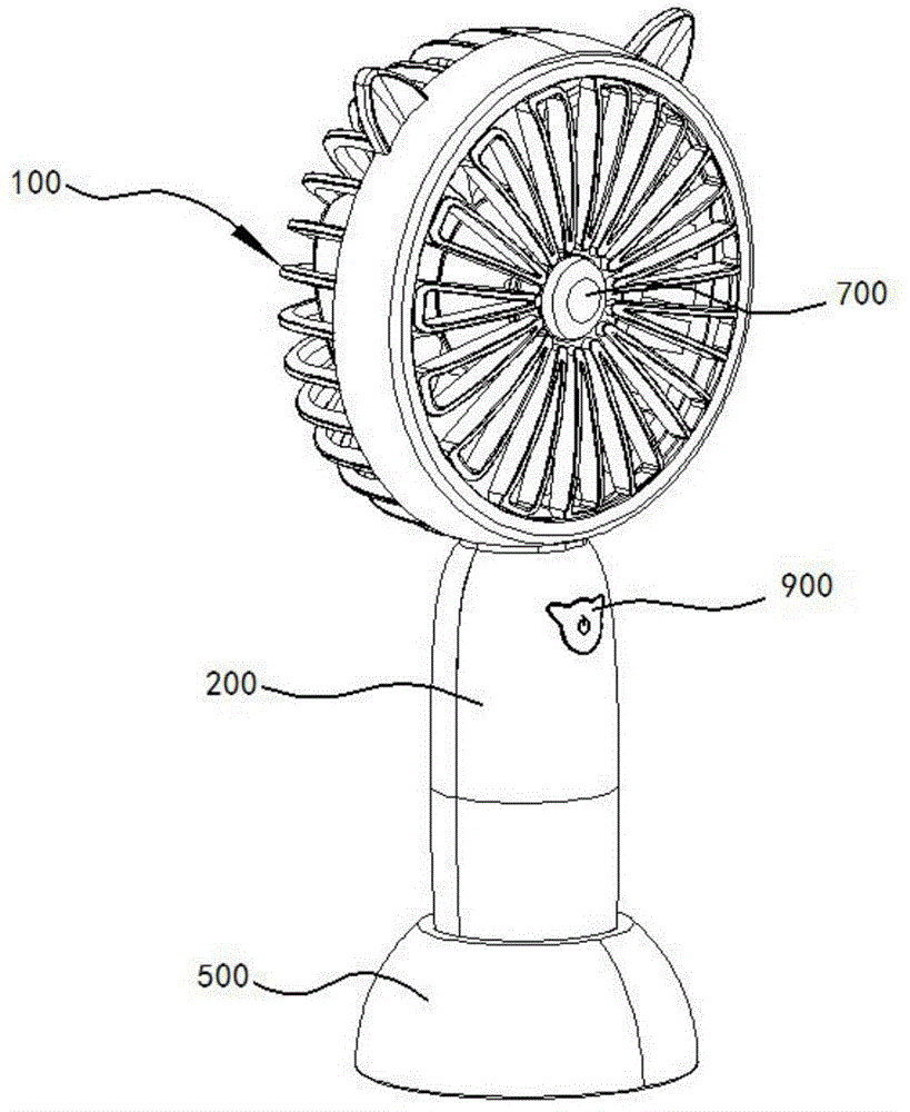 手持小风扇原理图图片