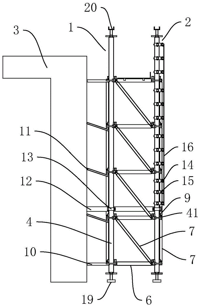 承插型盘扣式脚手架的制作方法