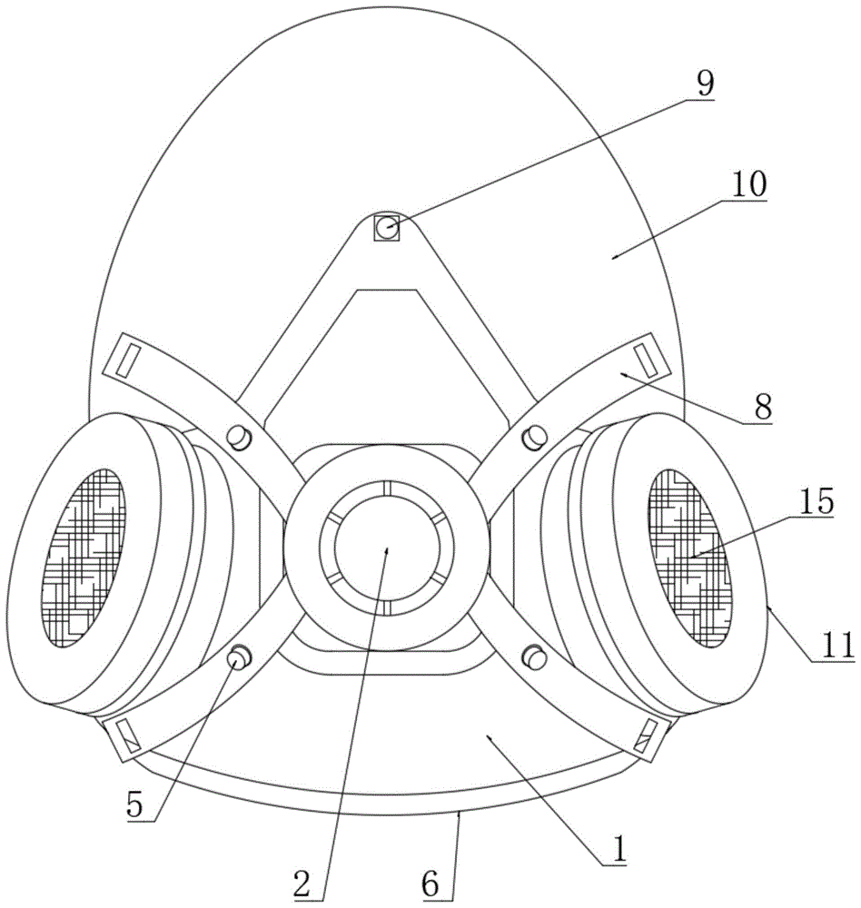 防毒面罩原理图图片