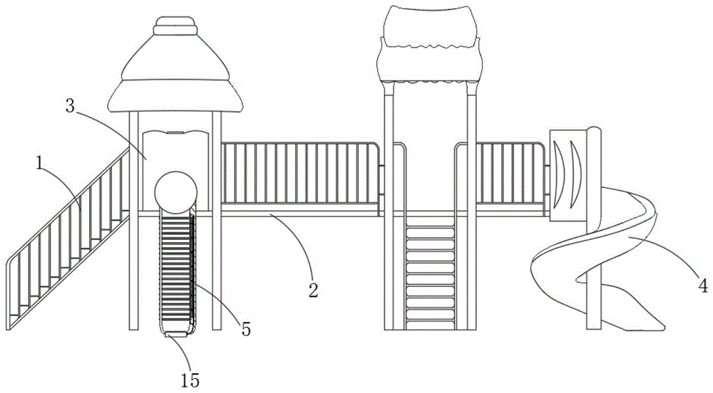 一种防撞式儿童滑梯的制作方法