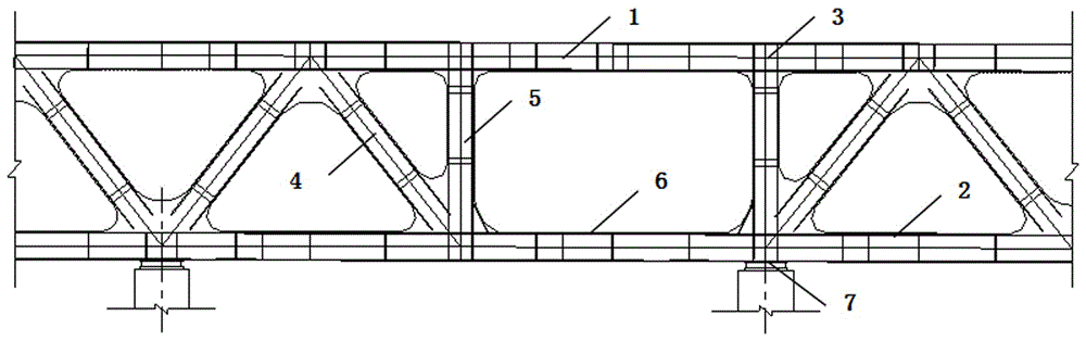 一种连续桁架桥侧腹开孔结构的制作方法