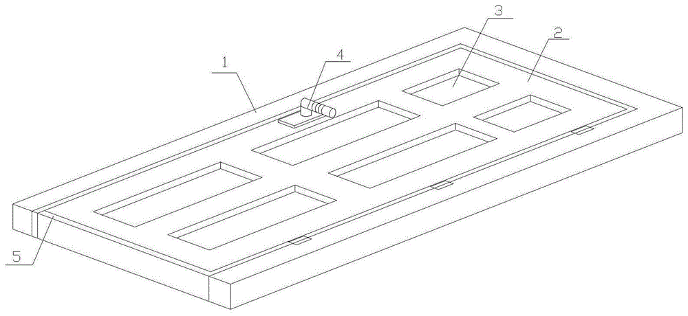 一种具有抗折弯结构的模压门的制作方法