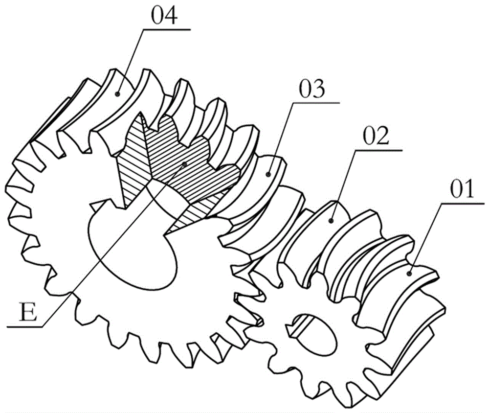 圆弧齿线圆柱齿轮组的制作方法