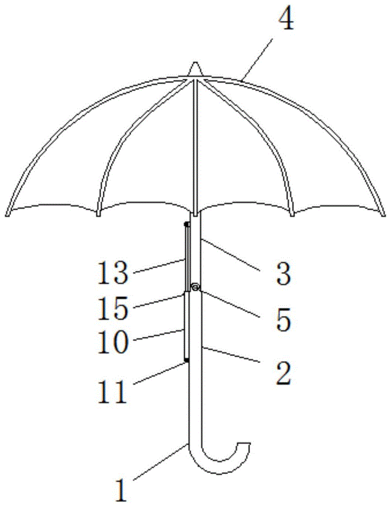 一种可倾斜调整的雨伞骨架结构的制作方法