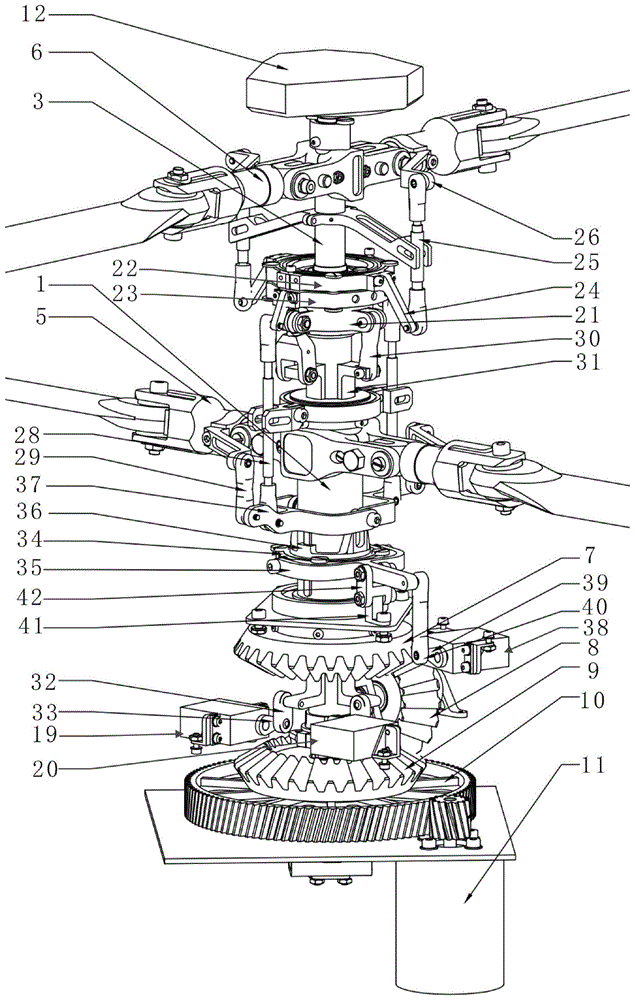 直升机主轴结构图图片