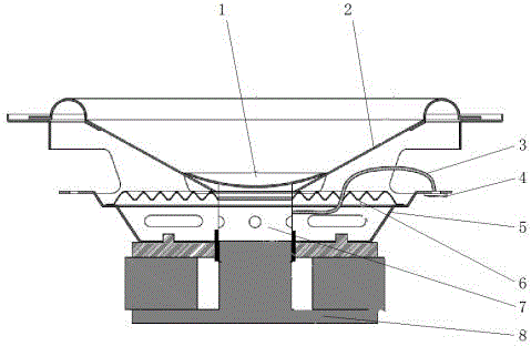 一種防止錦絲線拍打振動系統的結構揚聲器的製作方法