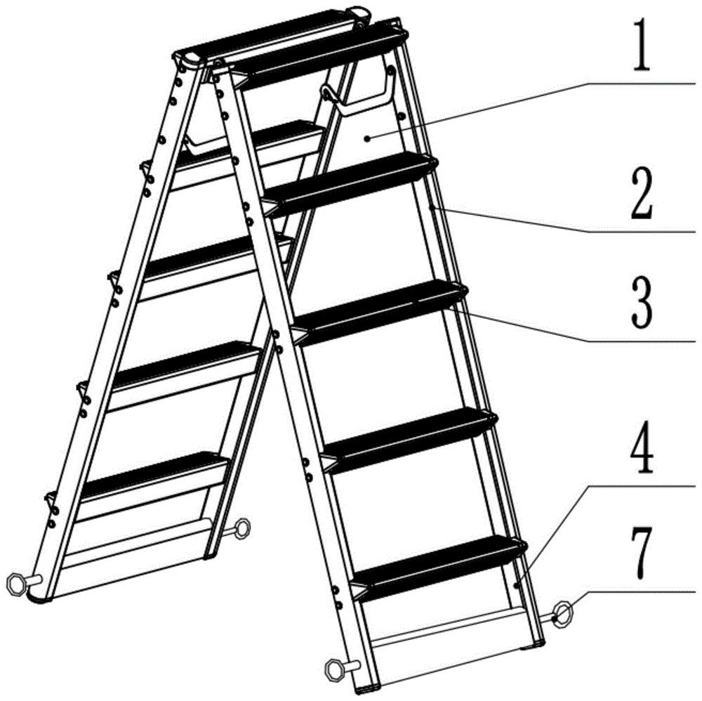 建筑施工用折叠梯的制作方法