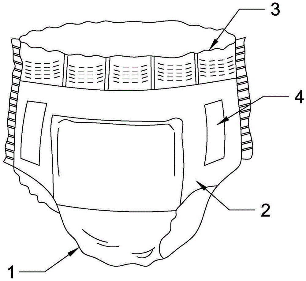 一种透气环保型成人纸尿裤的制作方法
