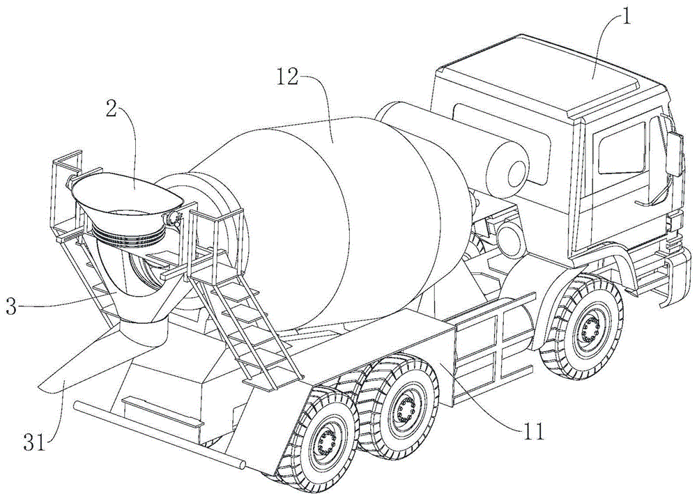 一种万向定位卸料的混凝土运输车的制作方法