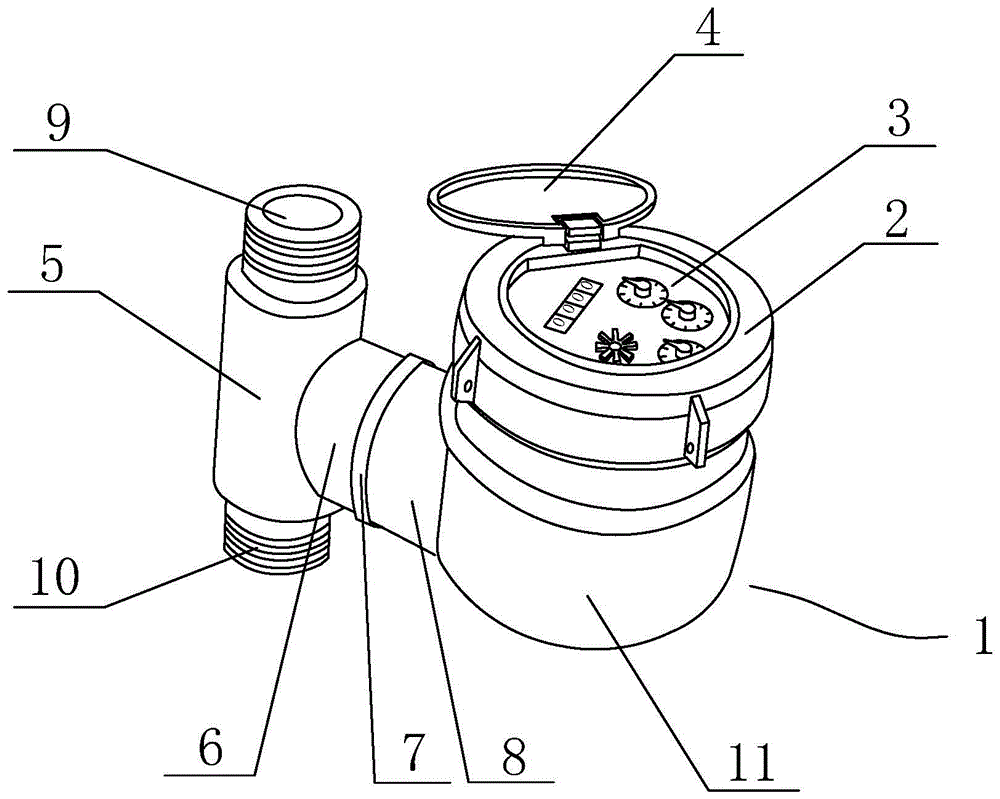 容积式水表内部结构图图片