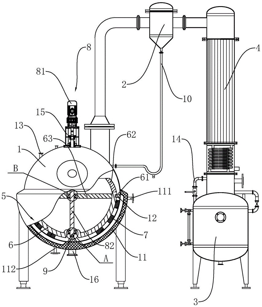 减压蒸发装置示意图图片