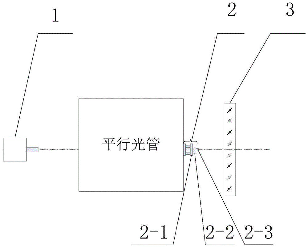 一種同軸平行光管光軸引出裝置及方法與流程