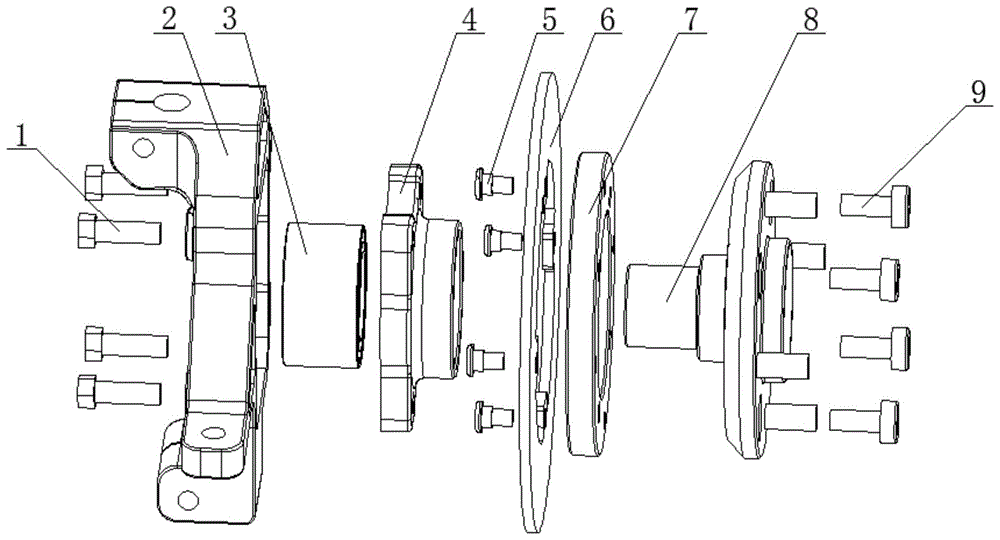 火车轮毂轴承结构简图图片