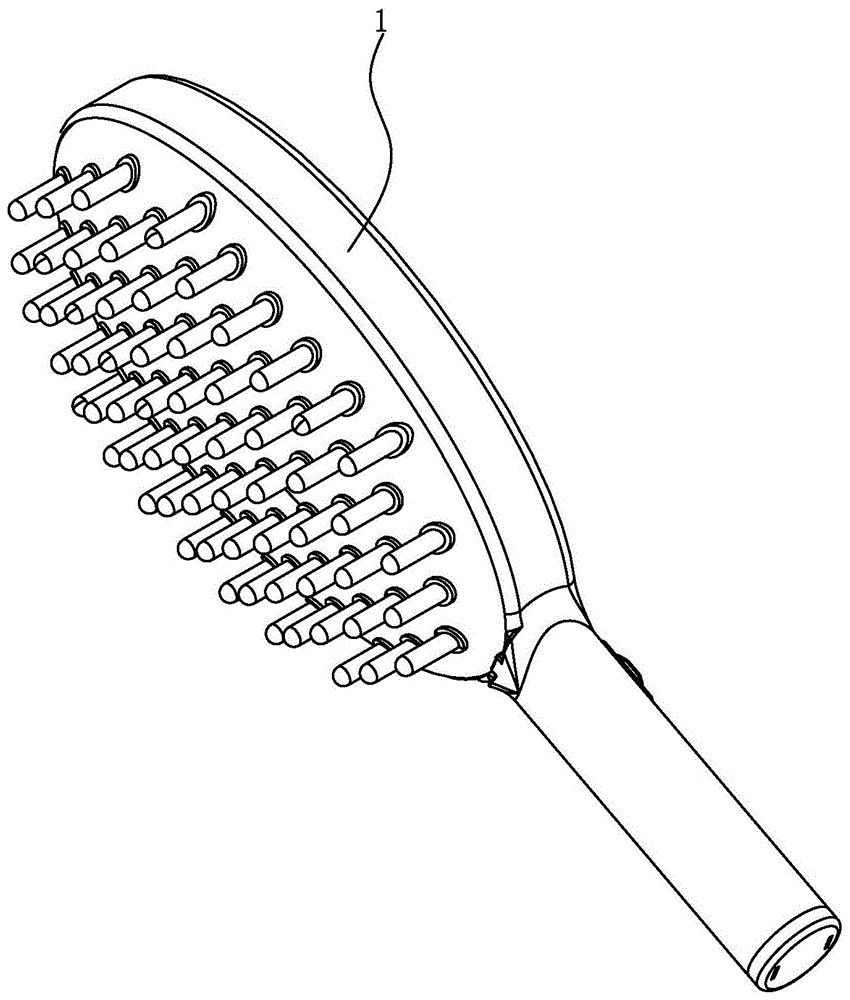 气囊式理疗梳的制作方法