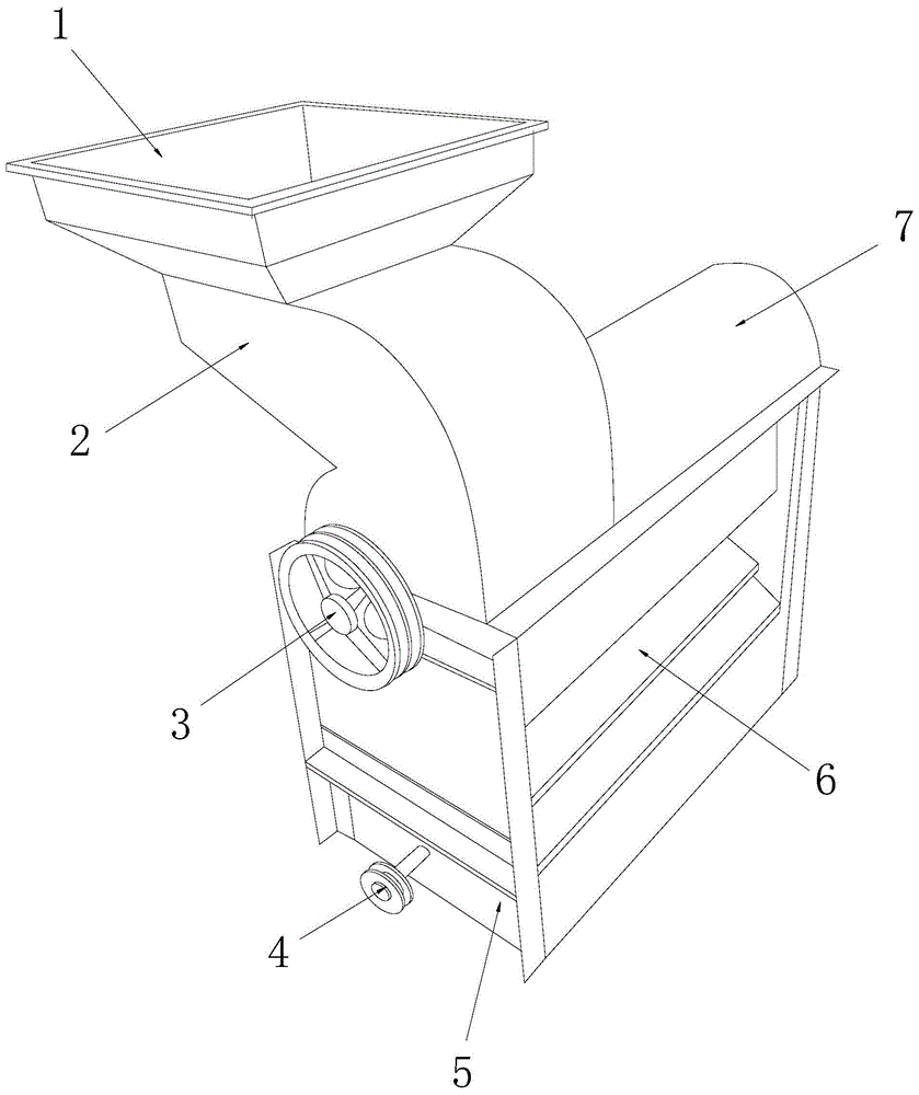 玉米脱粒机构造图图片