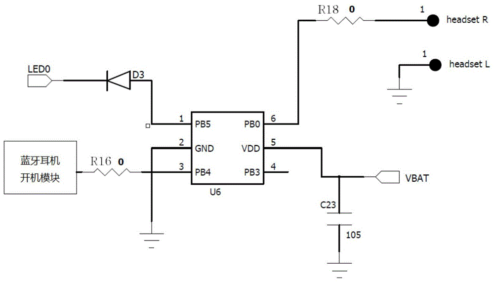 蓝牙耳机电路板原理图图片
