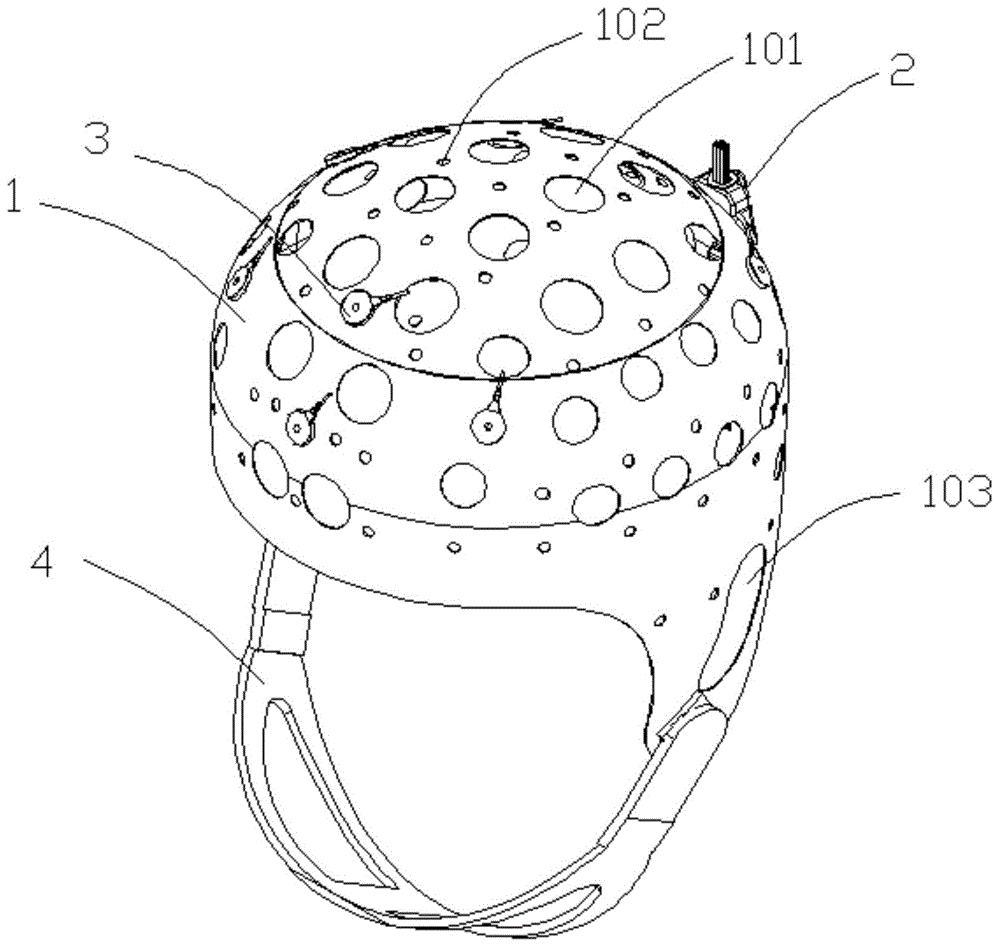 脑电帽子示意图图片