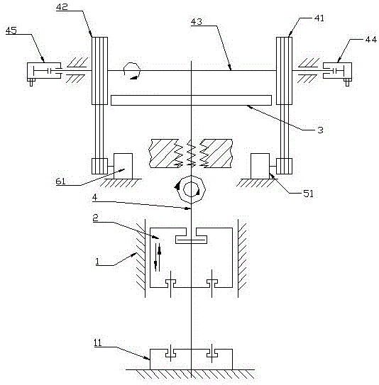 背景技術:雙盤摩擦壓力機,屬於螺旋壓力機的結構形式,通過滑塊的上下