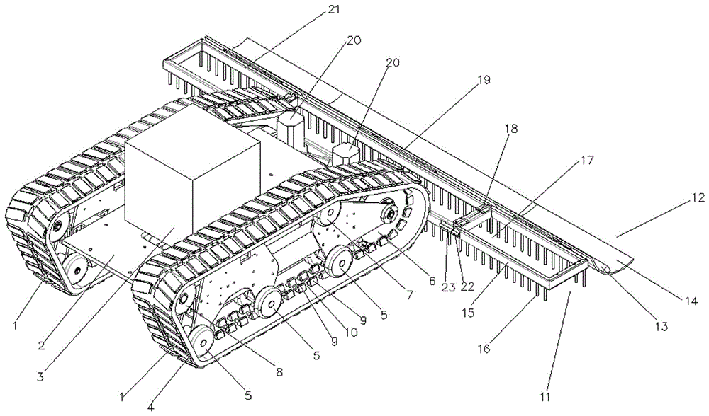 粗齿锯履带车设计图图片