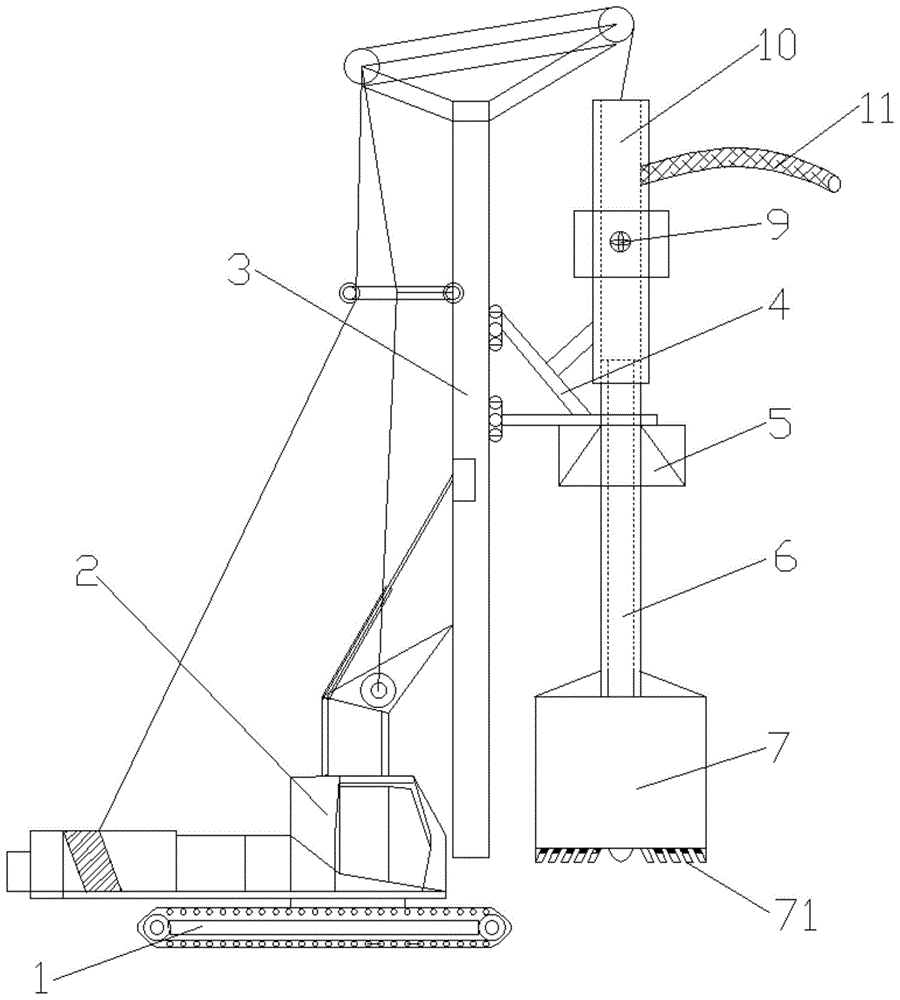 旋挖机构造图图片