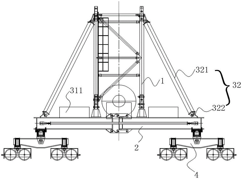 塔吊行走机构图片