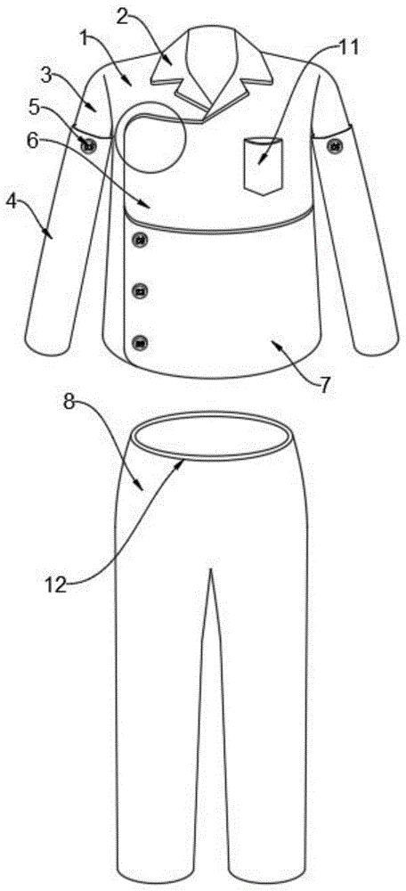 一種乳腺疾病多功能病號服的製作方法