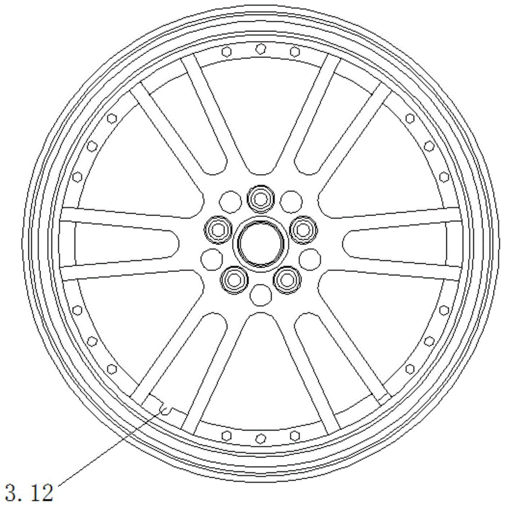 轮毂剖面图图片
