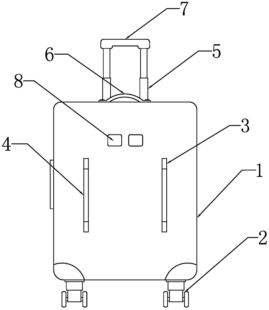 行李箱拉杆结构图图片