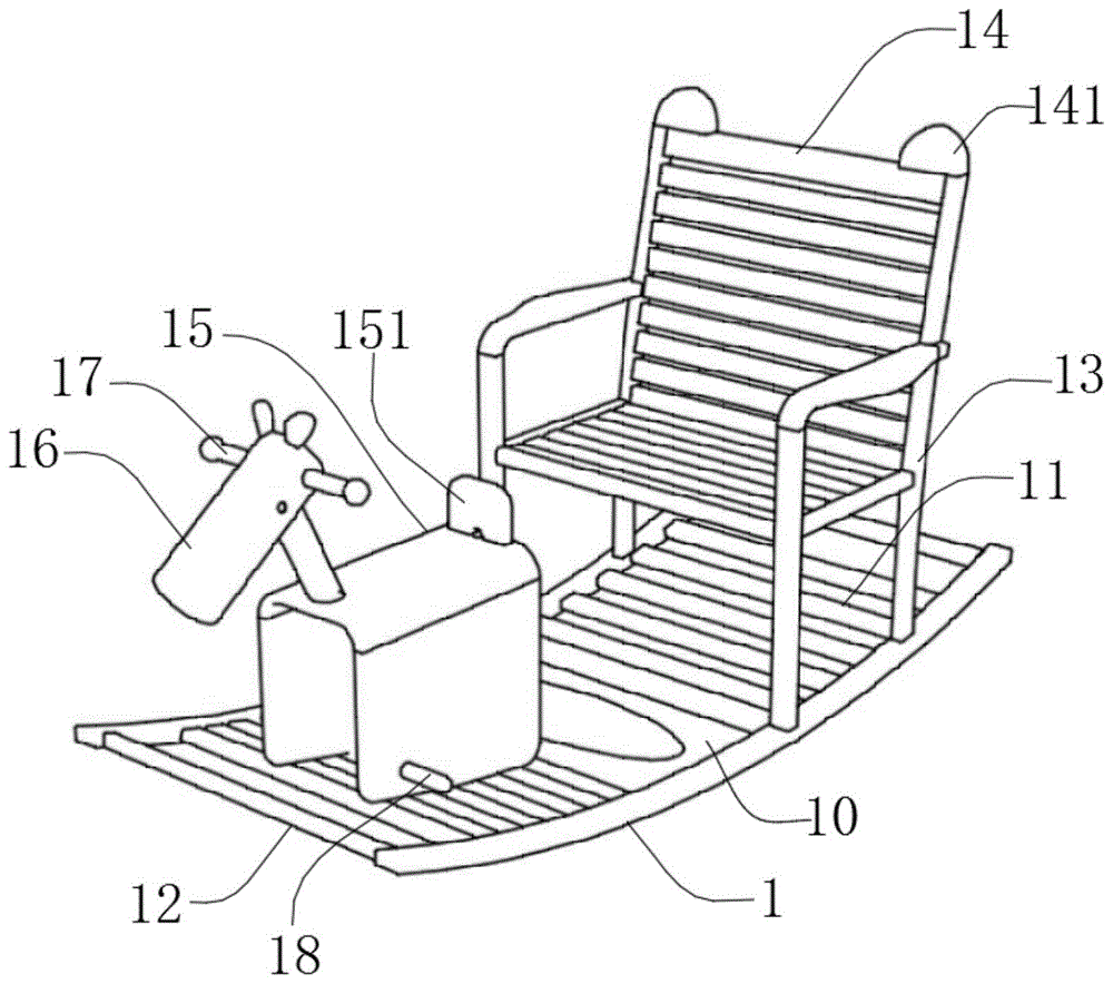 一种木马摇椅的制作方法