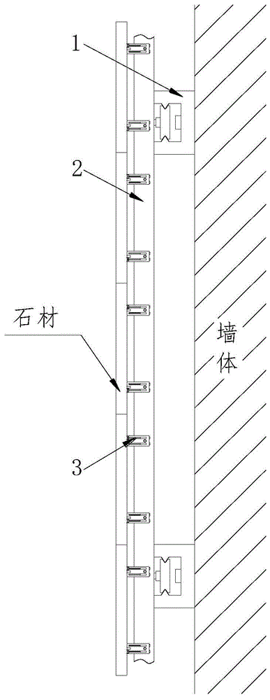 一种幕墙石材干挂安装固定龙骨钢架的制作方法