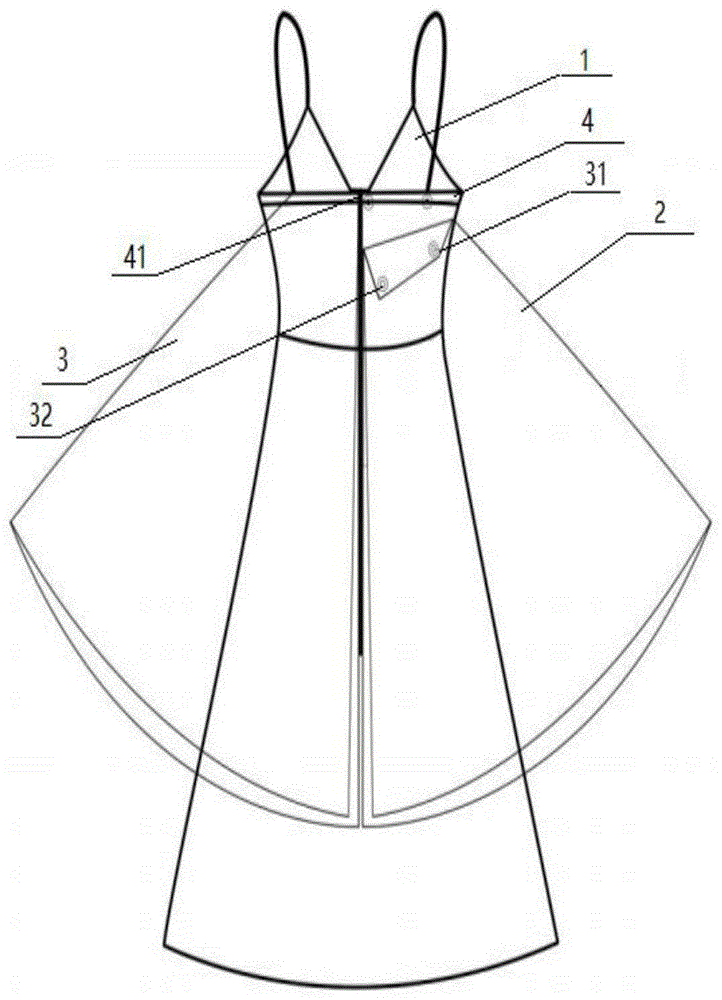 抹胸吊带裙的裁剪方法图片