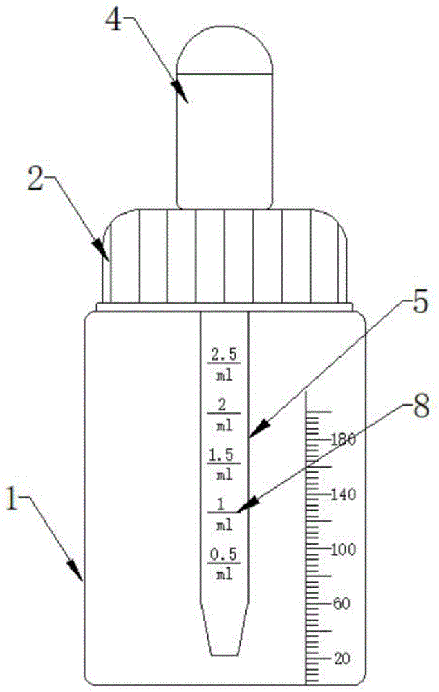 本實用新型涉及兒童醫用器材領域,特別涉及一種兒童顆粒劑喂藥器.