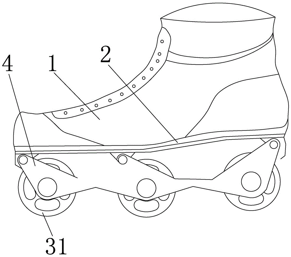 一种轮滑鞋的制作方法