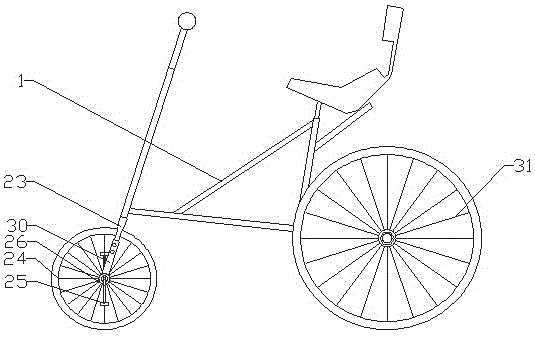 一种前驱三轮自行车的制作方法