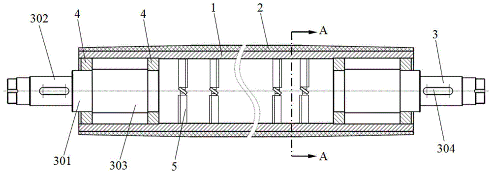 橡胶展平辊内部结构图图片
