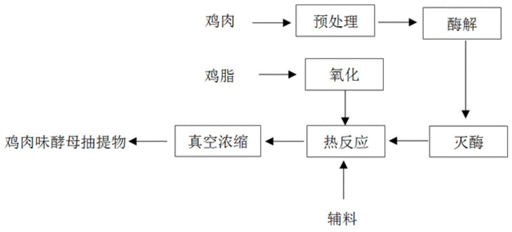 一種雞肉味酵母抽提物及其製備方法與流程