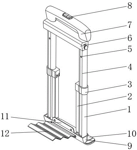 智能行李箱拉杆结构的制作方法