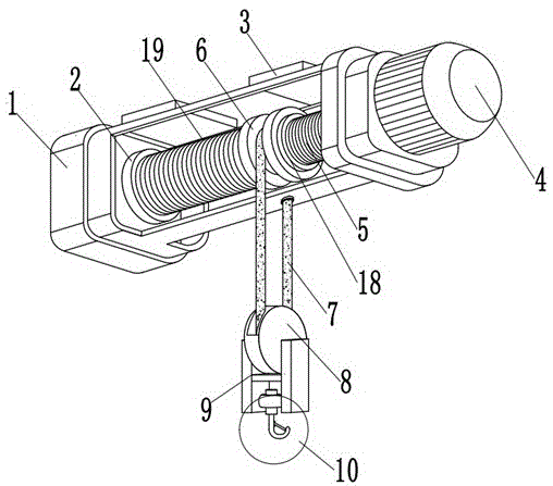 绞车排绳器结构图图片