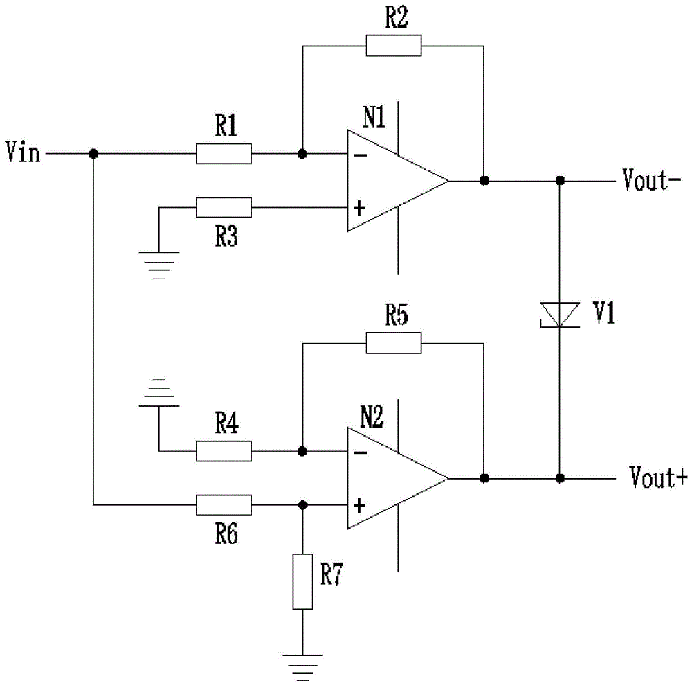 一种单端输入转差分输出电路的制作方法