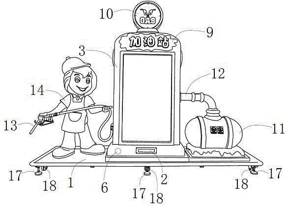 一種加油站兒童遊戲機的製作方法