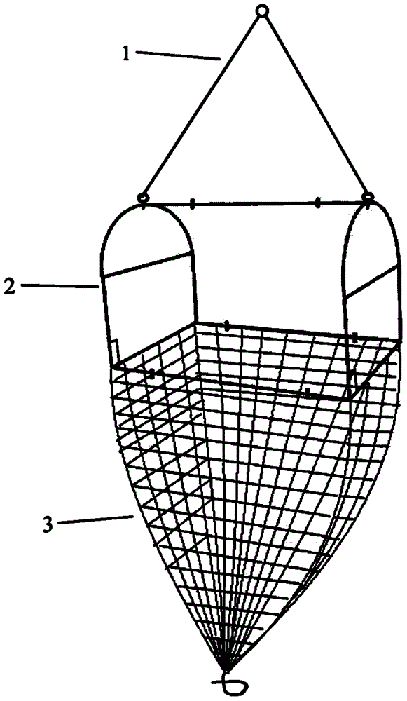 一种模块化的底栖动物拖网的制作方法