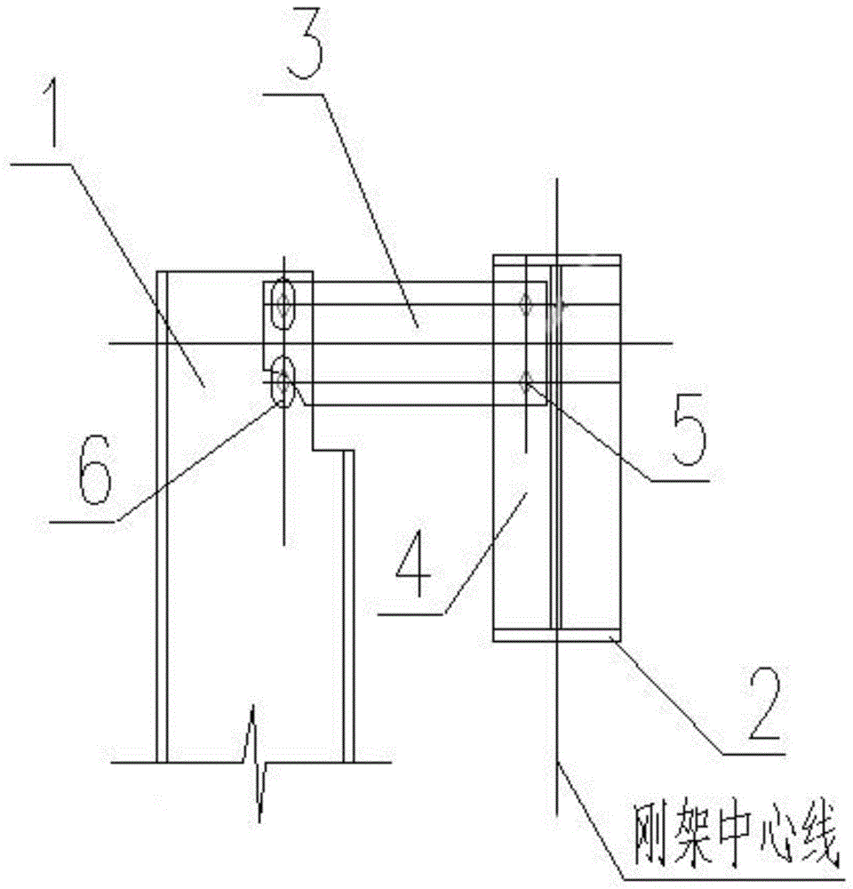 一種鋼抗風柱與鋼架樑的連接結構的製作方法