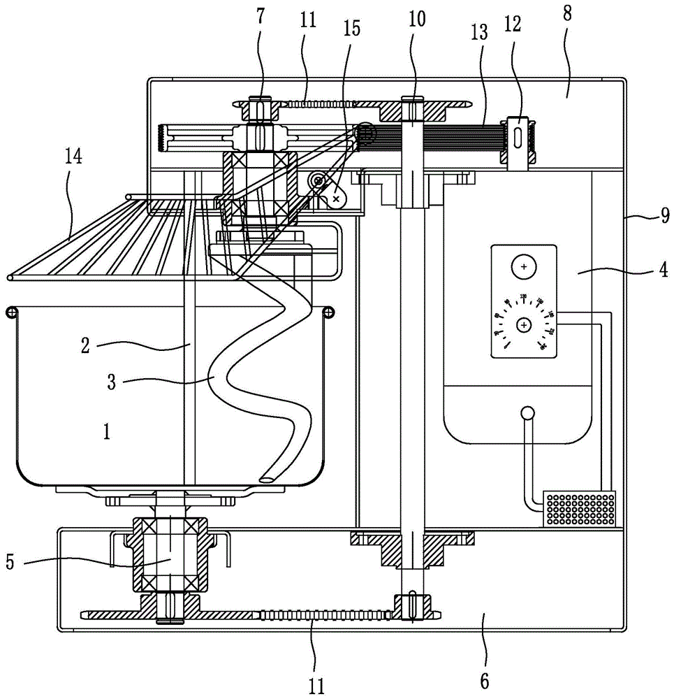 和面机的结构示意图图片